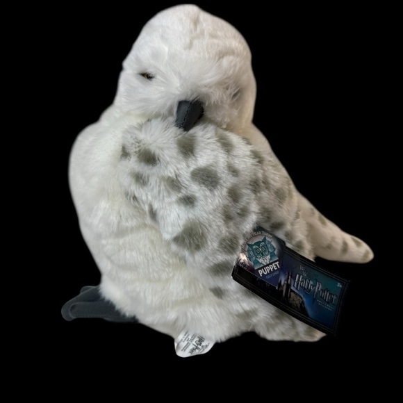 Universal Wizarding World Hedwig Puppet Harry Potter Owl 11" Plush Head Turns - Picture 1 of 11